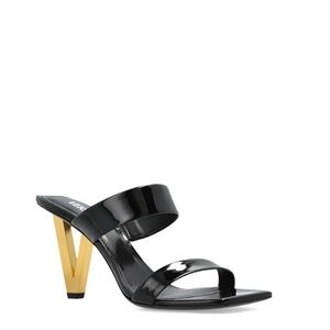 Versace 85mm V2025 patent-leather sandals